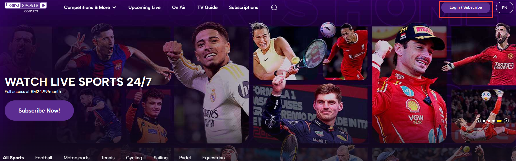 How to Reset Your Password? – Help Center - beIN SPORTS CONNECT Malaysia